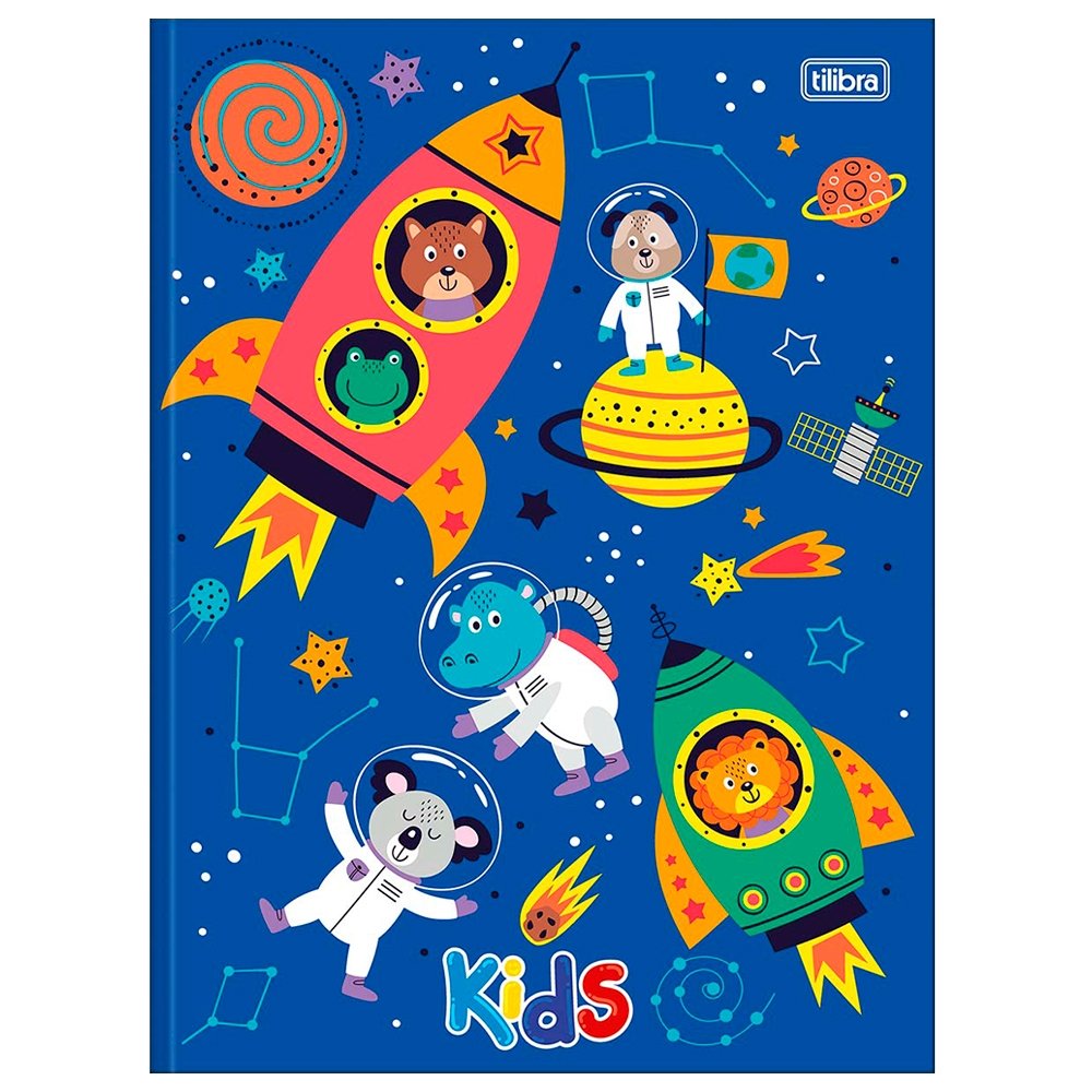 Caderno Costurado Tilibra Universitário Capa Dura Sapeca 96 Folhas - Embalagem com 5 Unidades (Sortidos)