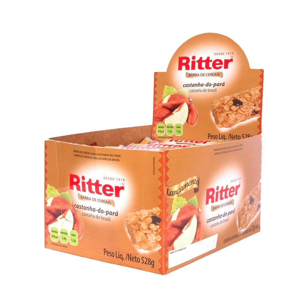 Barra Cereal Ritter Castanha do Para 24 Unidades