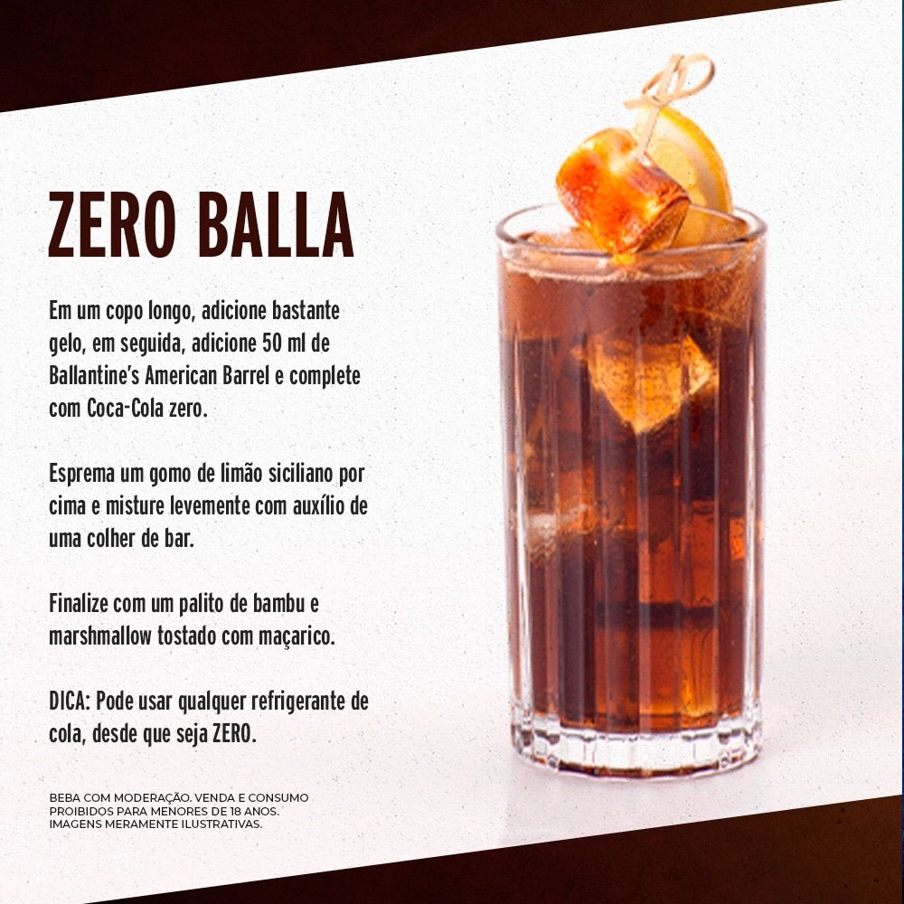 Whisky Ballantine's American Barrel Blended Escocês 750 ml