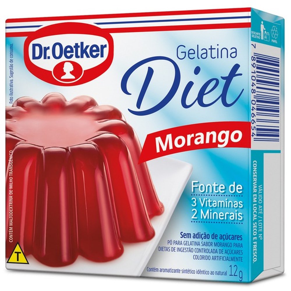 Gelatina Diet Dr.Oetker 12g Morango