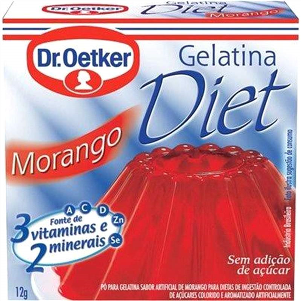 Gelatina Diet Dr.Oetker 12g Morango