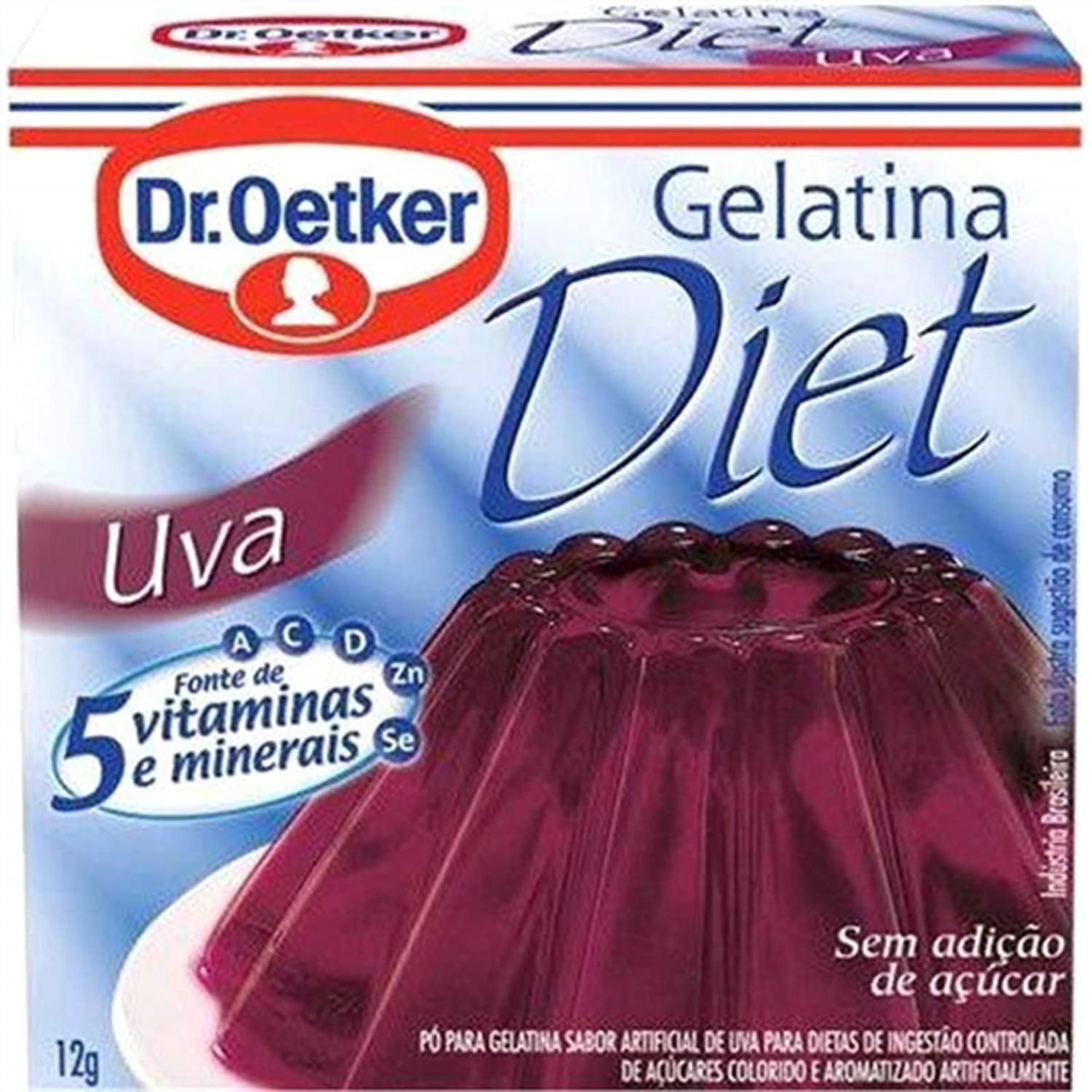 Gelatina Diet Dr.Oetker 12g Uva