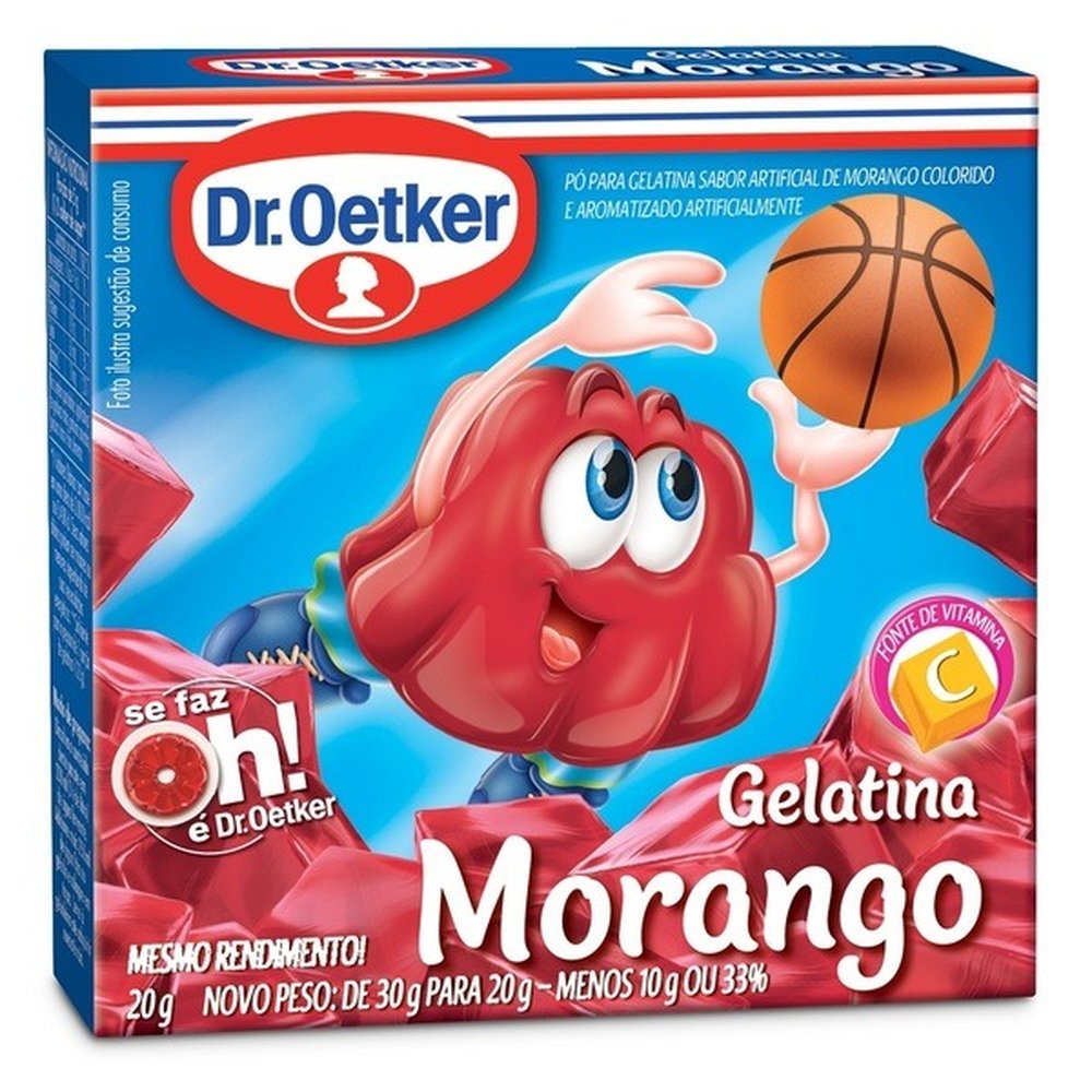 Gelatina Dr.Oetker 20g Morango