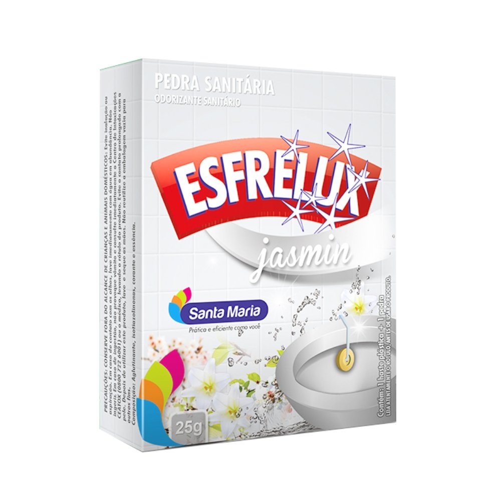 Pedra Sanit&#225;ria Esfrelux Jasmim 25 g