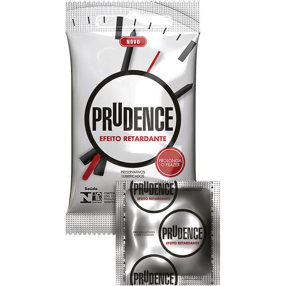 Preservativo Prudence Efeito Retardante - 12 pacotes c/ 3 unidades