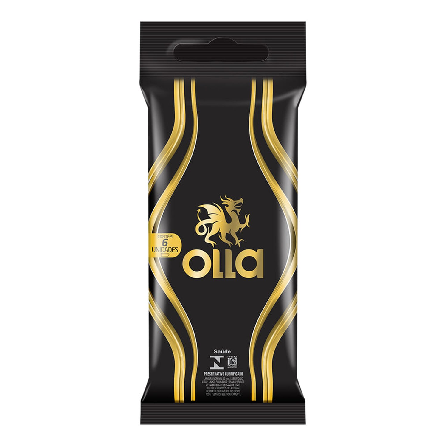 Preservativo Olla Lubrificante Com 6