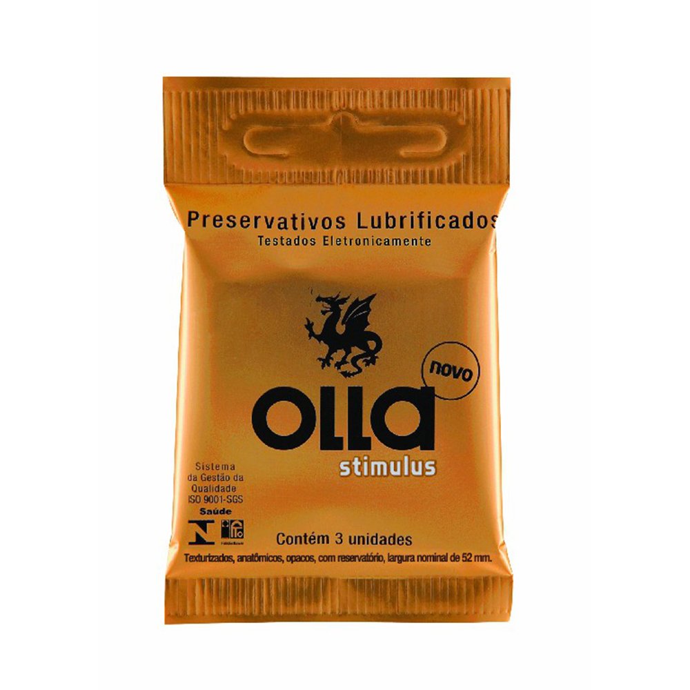 Preservativo Olla Stimulus Texturizado C/03
