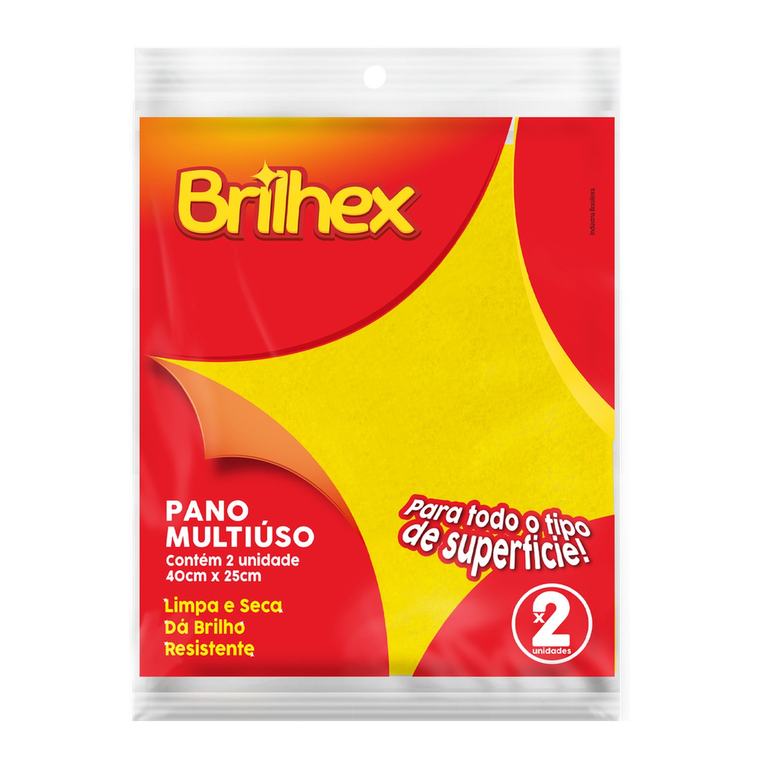 Pano Multiuso 25x40 com 2 unidades - Marca Brilhex