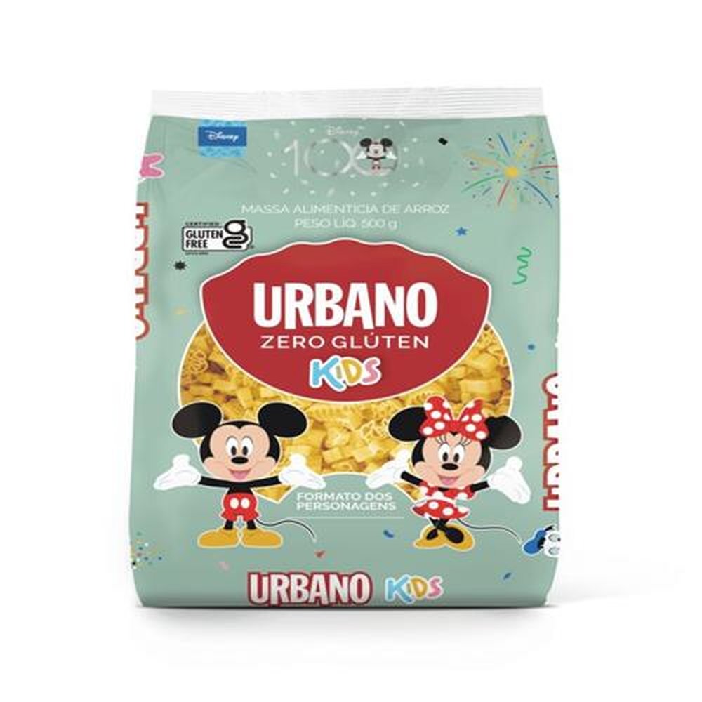 Macarrão de Arroz Urbano Kids Personagens Embalagem 24X500Gr