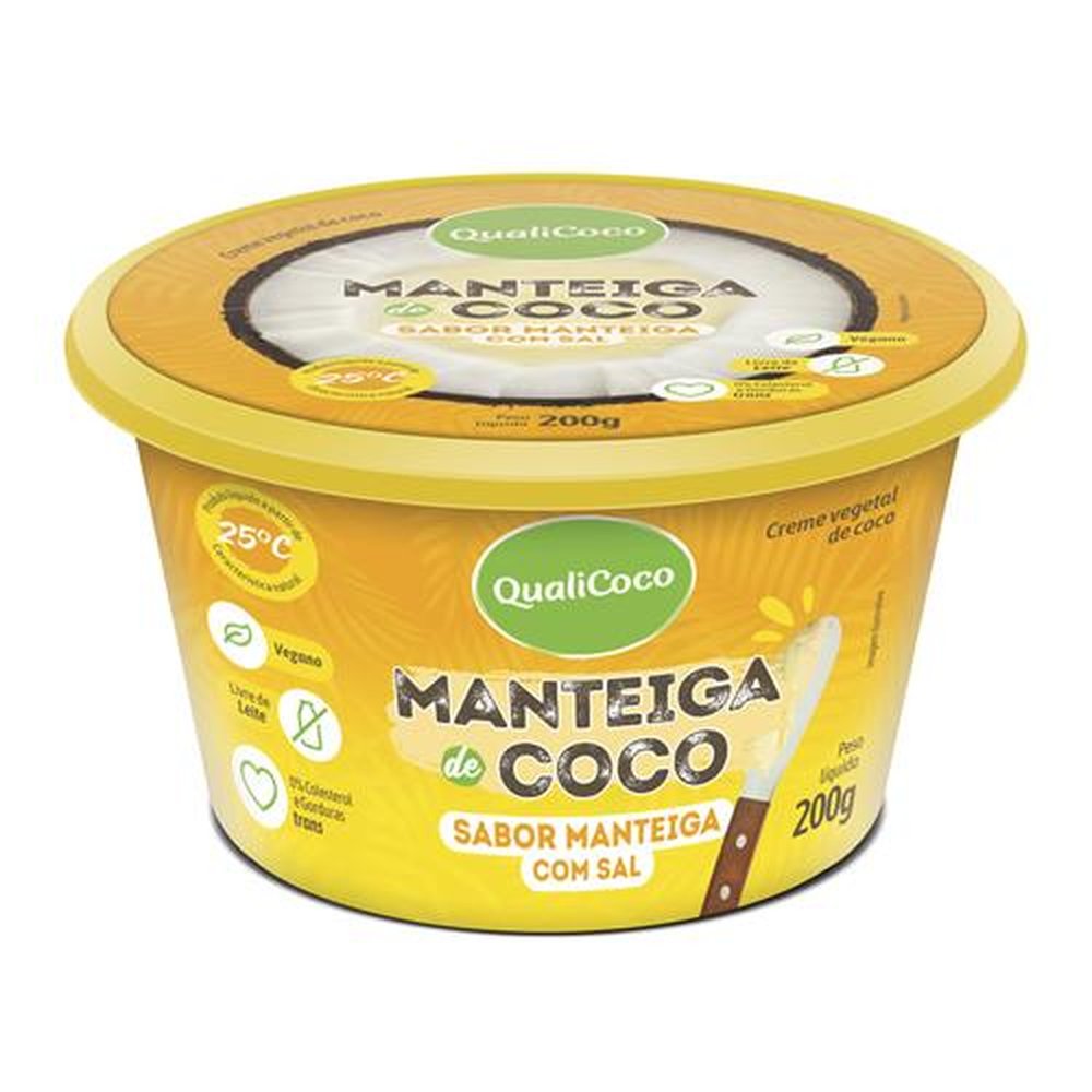 Manteiga de Coco com Sal Qualicoco - Sabor Manteiga 200g