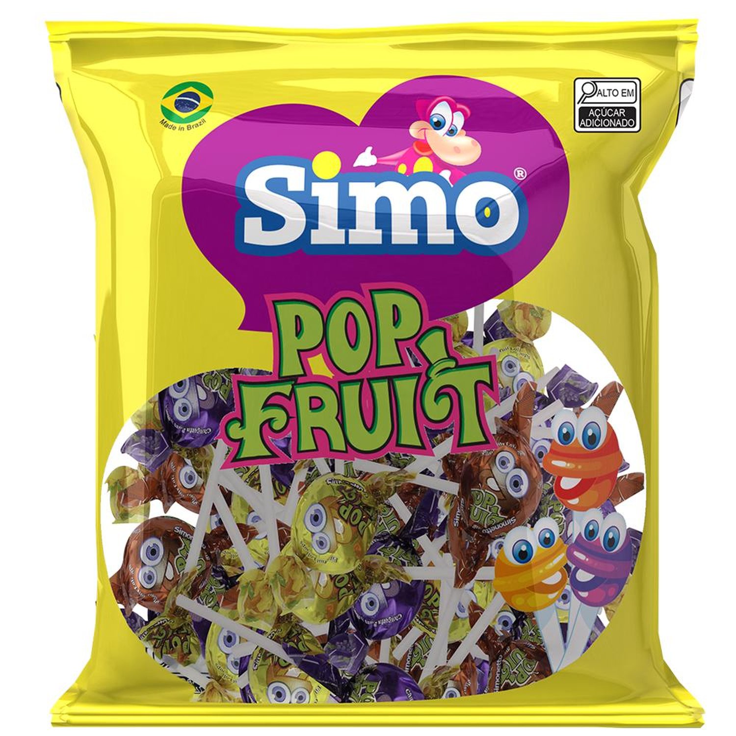 PIRULITO POP FRUIT SORTIDO 500G