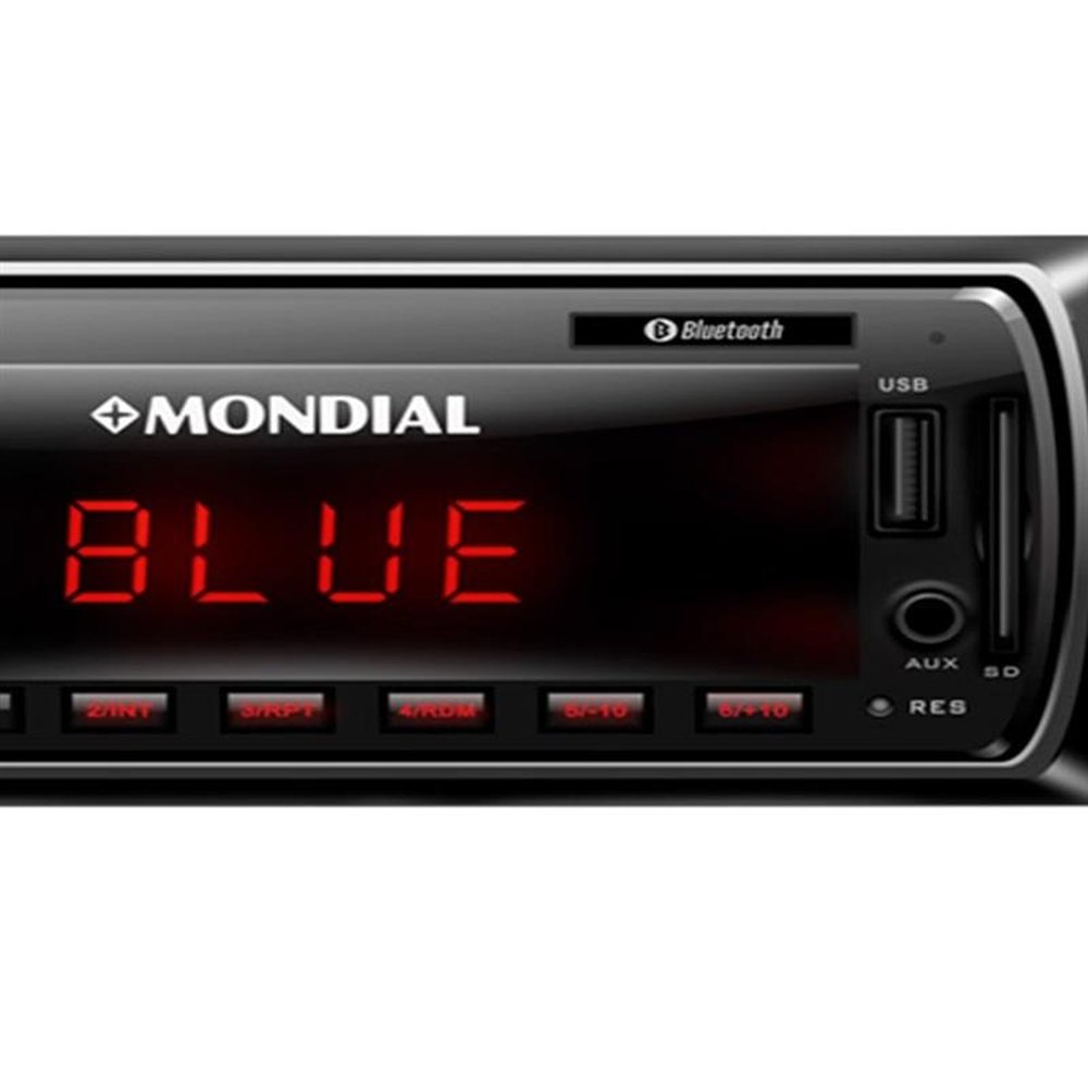 Som Automotivo Mondial AR-06, Entradas USB, SD, Auxiliar, Conexão sem Fio, MP3, 200W