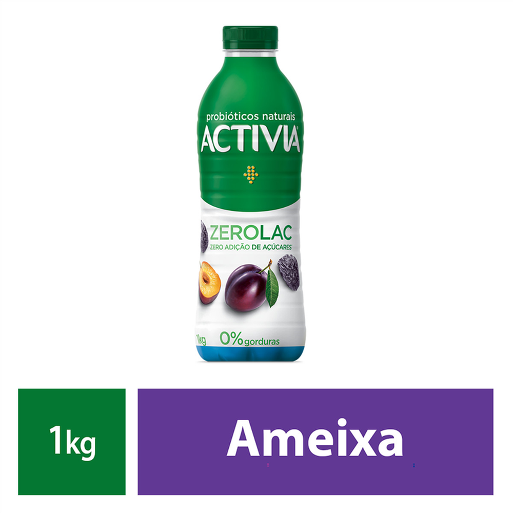 Activia Liquido Ameixa Zero Lactose 1000G