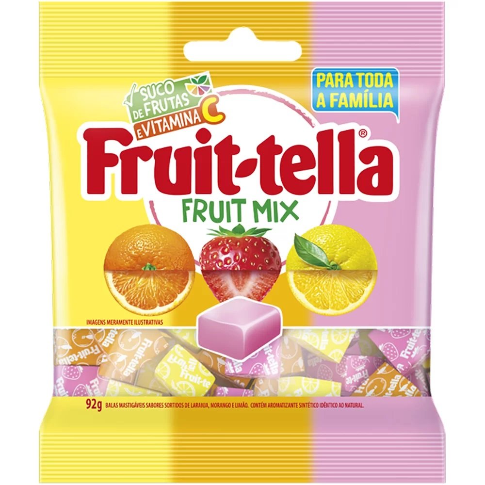 Fruittella Bala Mast Mix Frutas 92g