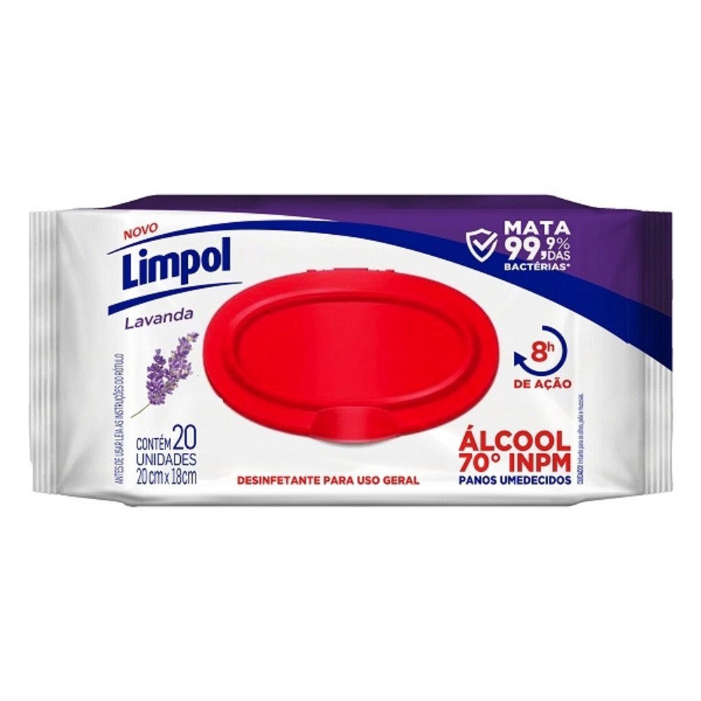 Pano Umedecido Limpol Flowpk 1x20 Lavanda