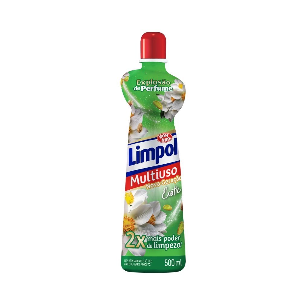 Limpador Limpol Multiúso Exotic Limão 500ml - Embalagem com 12 Unidades