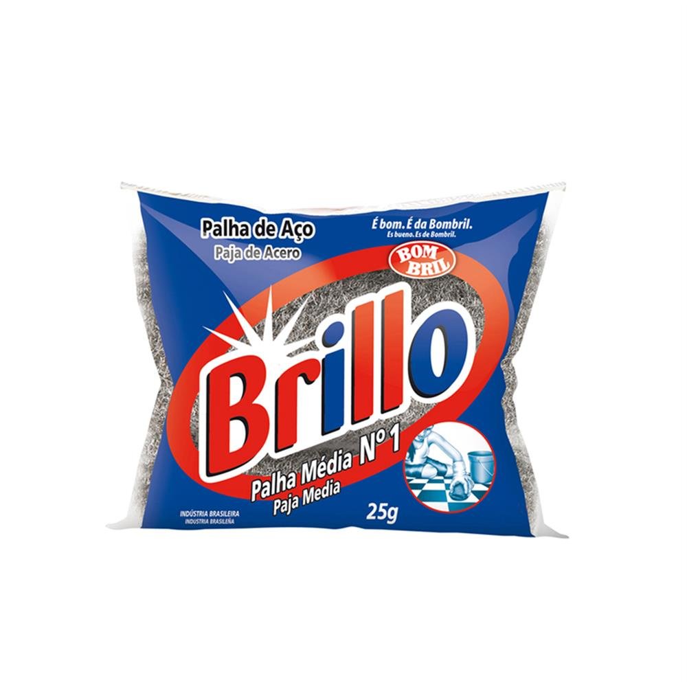 Palha Aco 1 Bombril 4Pcx20unx25g