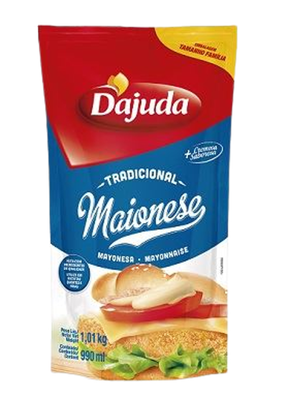 Maionese Tradicional Dajuda Trapézio 1,01Kg