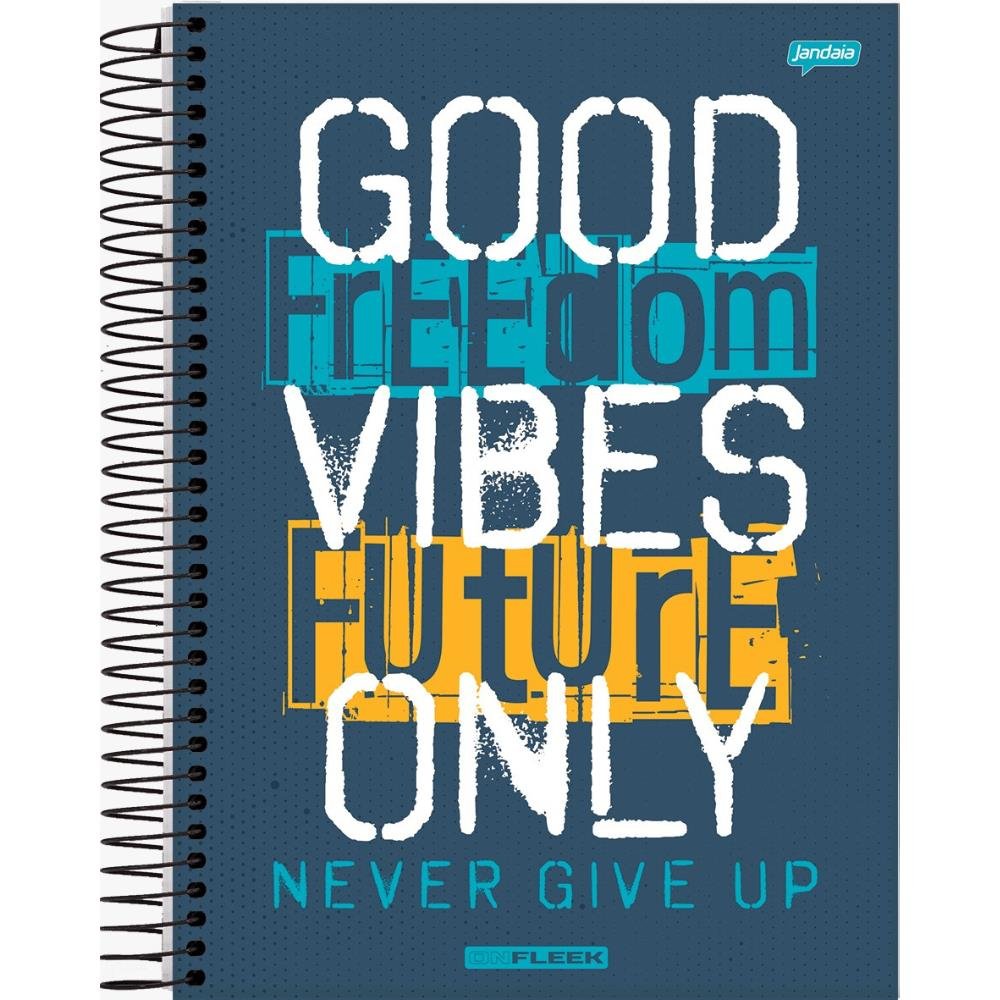 Caderno Capa Dura Universitário On Fleek Jandaia 10 Materias 200 Folhas - Capas Sortidas