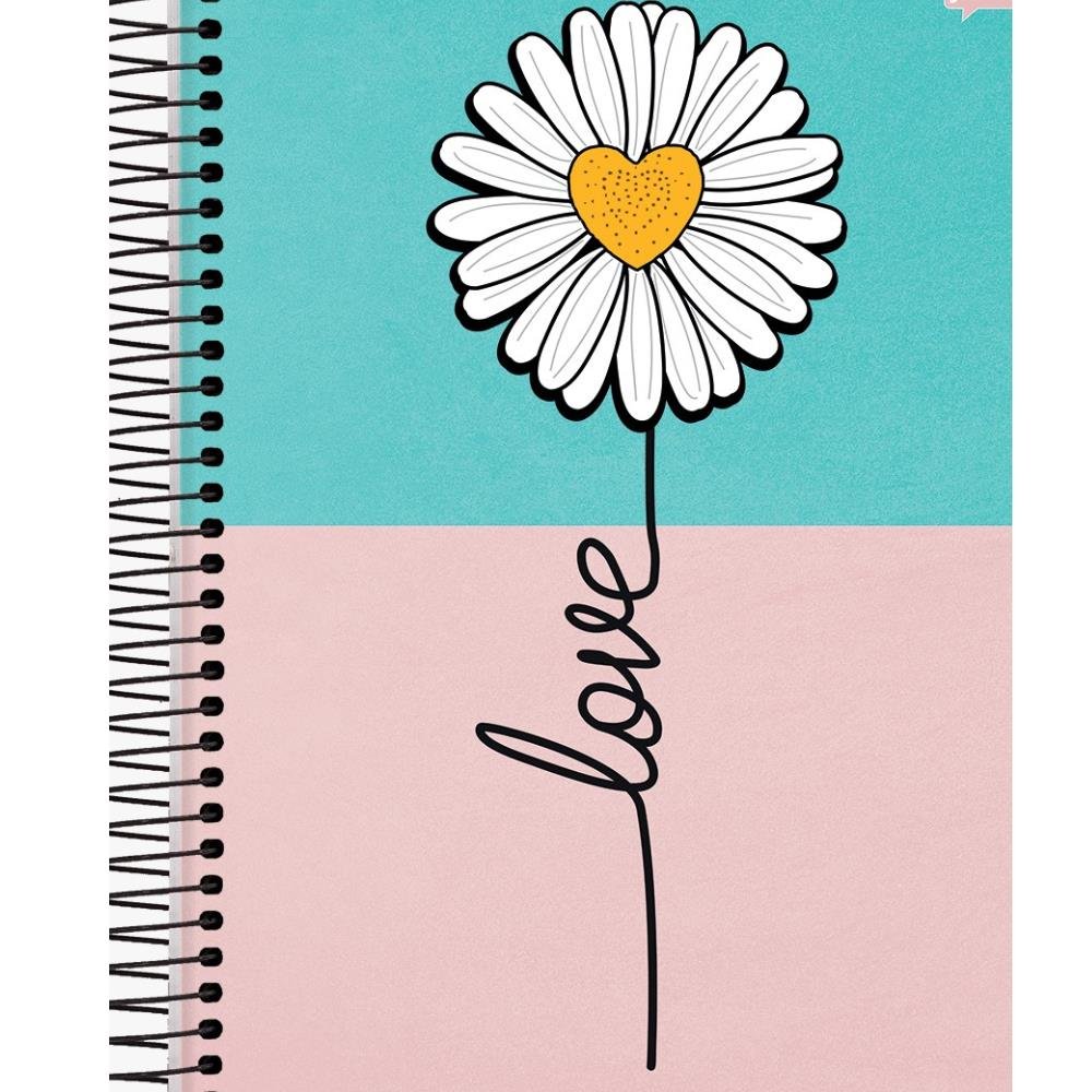 Caderno Capa Dura Universitário On Fleek Jandaia 10 Materias 200 Folhas - Capas Sortidas