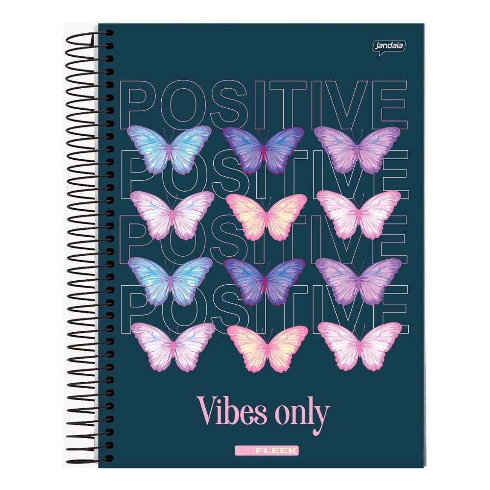 Caderno Capa Dura Universitário On Fleek Jandaia 10 Materias 200 Folhas - Capas Sortidas