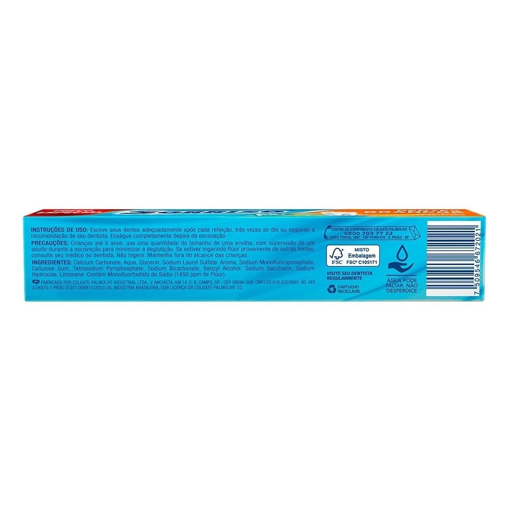 Creme Dental Sorriso Dentes Branco 120g - Embalagem com 12 Unidades