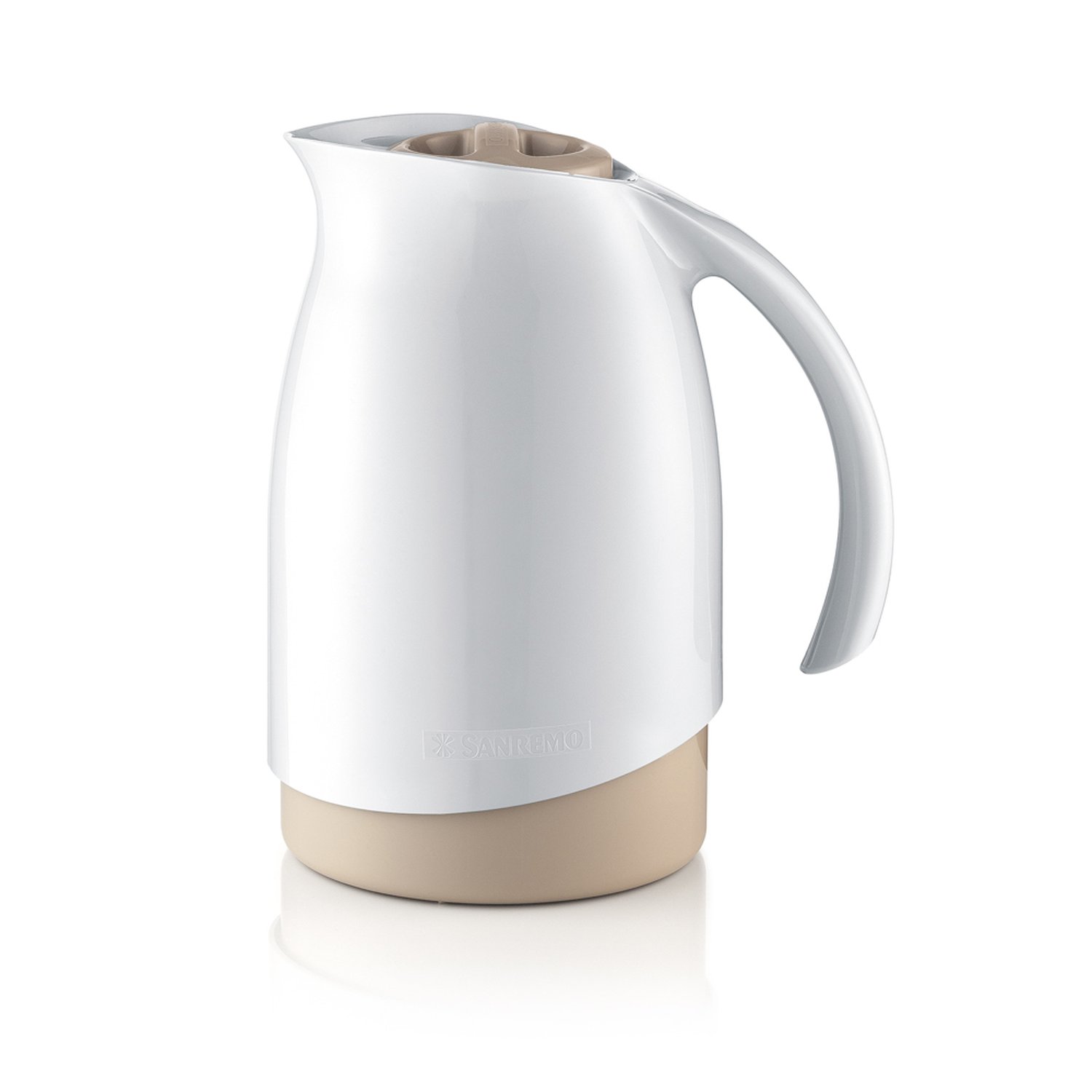 Bule Termico Plastico Cuidar 700Ml Branco