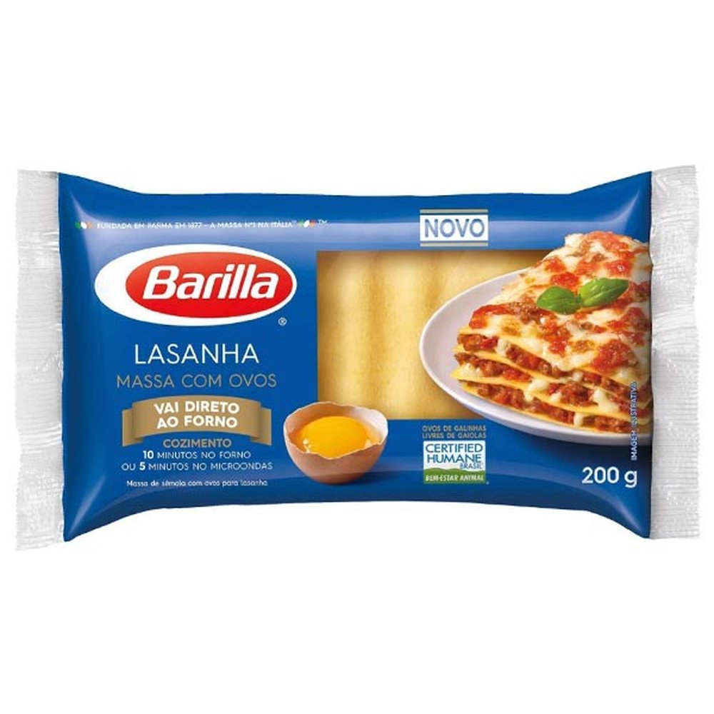 Lasanha Barilla Com Ovos 200G
