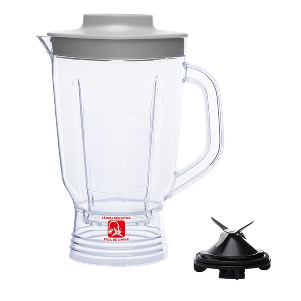 Liquidificador Arno LQ31 Power Mix | Limpa Fácil, Copo Cristal e 5 Velocidades + Pulsar, 550W, Cinza, 220V