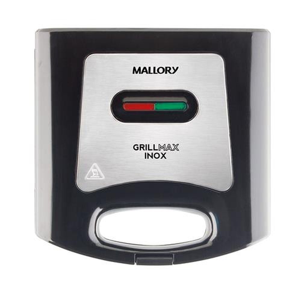 Sanduicheira Grill Mallory Max Antiaderente 750W Preto/Inox 220V