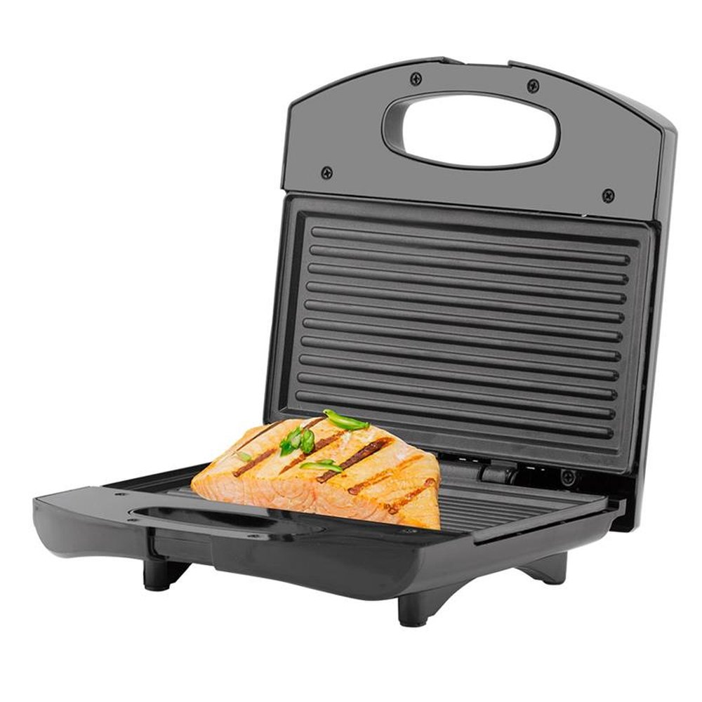 Sanduicheira Grill Mallory Max Antiaderente 750W Preto/Inox 220V