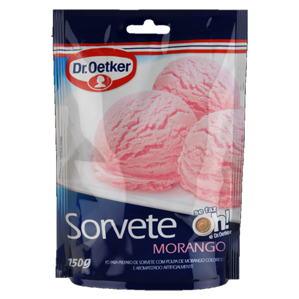 Sorvete Po Dr.Oetker 150g Morango