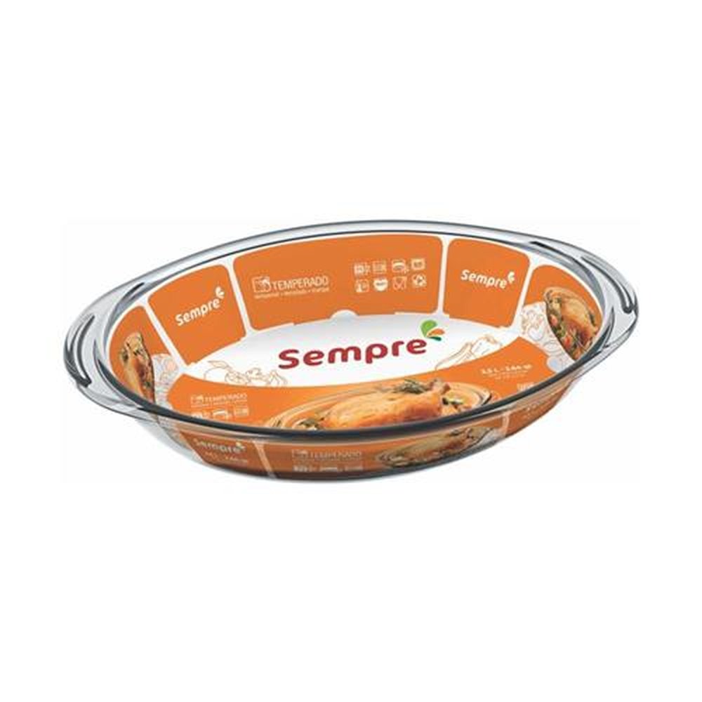 Assadeira Oval 2,5L Média Sempre
