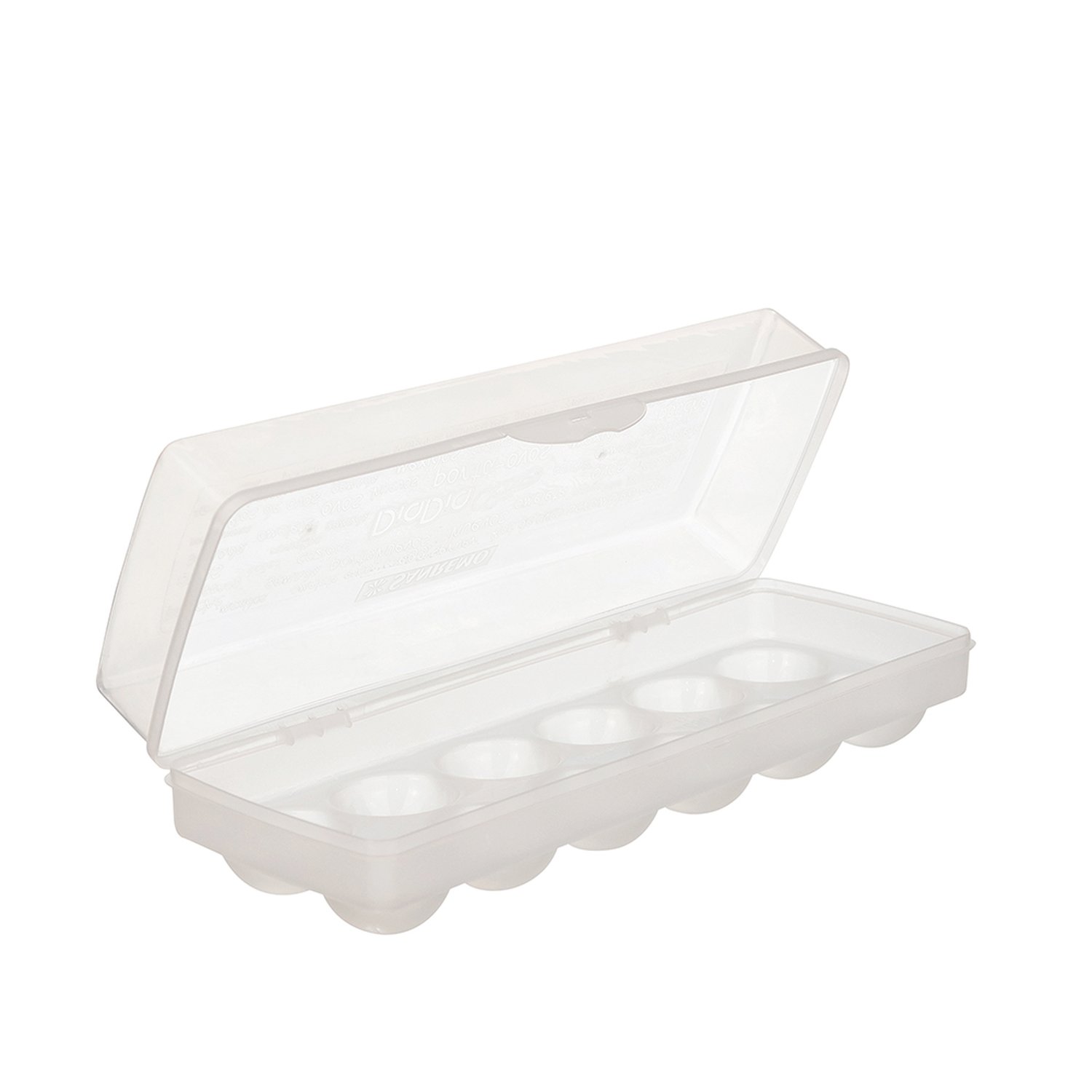 Porta Ovos Plastico Sanremo Branco Translucido