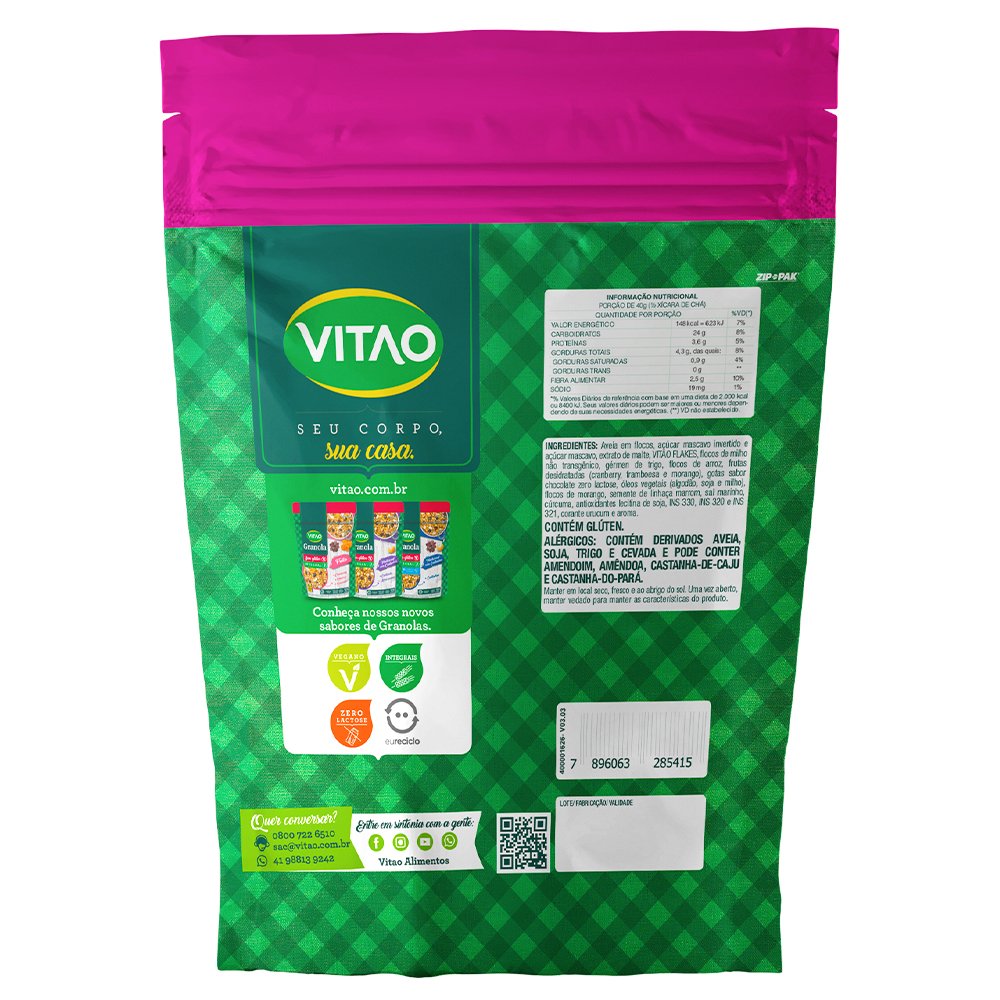 Granola Tradicional Frutas Vermelhas 250G Caixa Com 12 Unidades