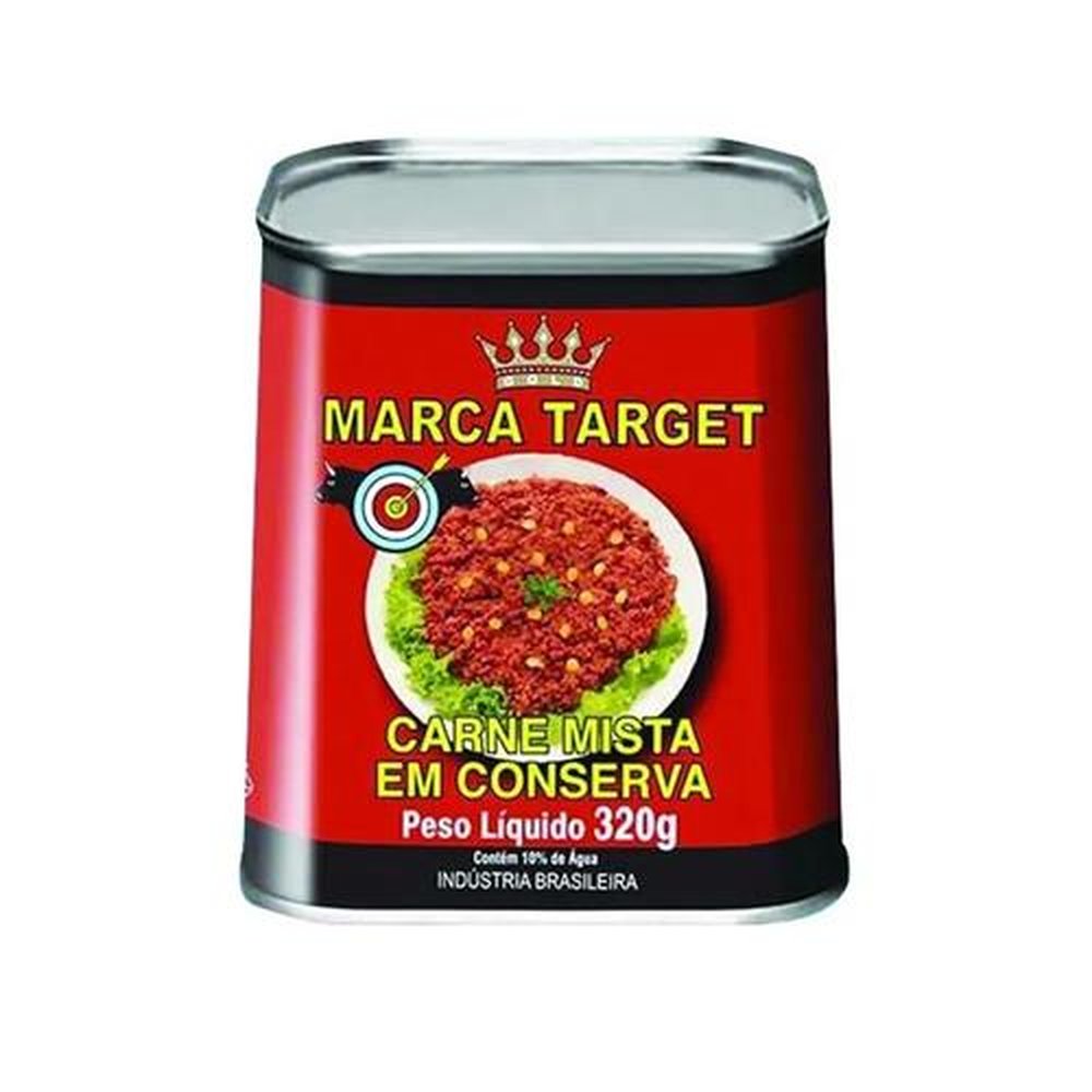 Conserva Target Tradicional Mista Desfiar 320g - Caixa com 24 Unidades