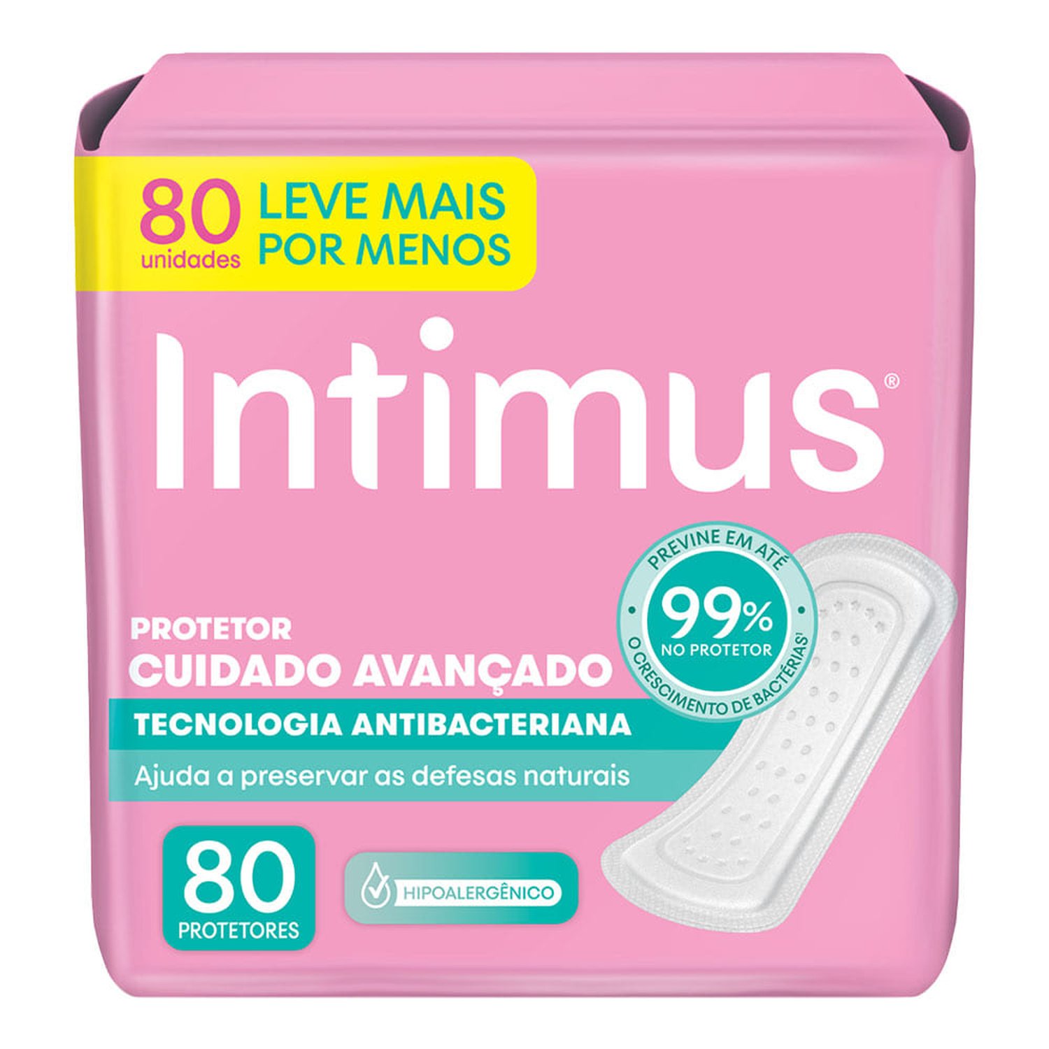 Protetor Intimus Days Antibac Sem Abas Com 80