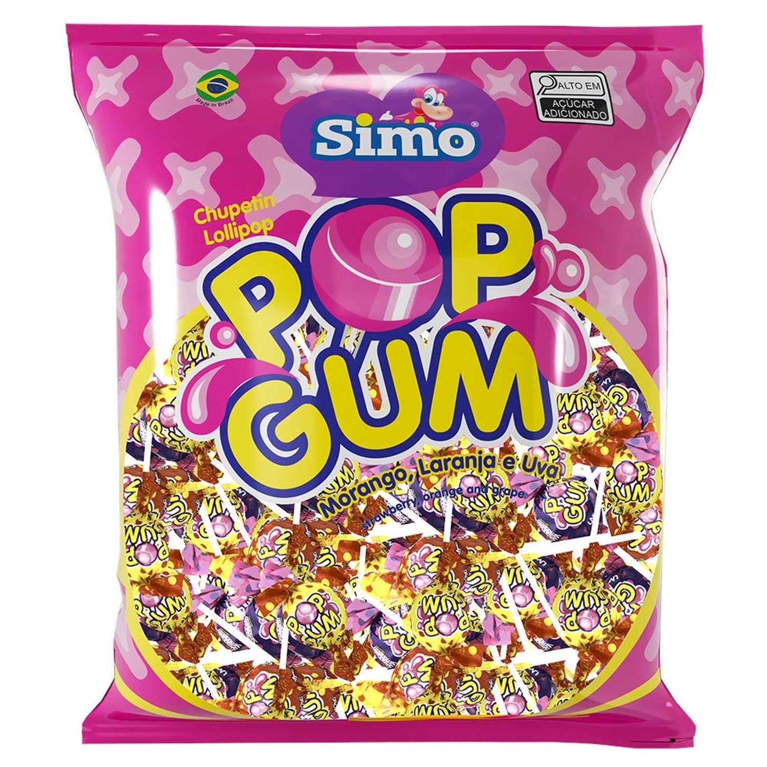 PIRULITO POP GUM SORTIDO 500G