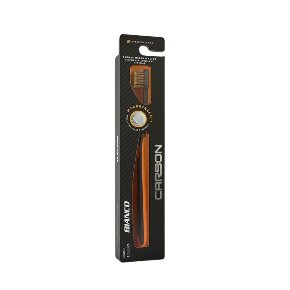 Escova Dental Bianco Carbon Magnetherapy Extra Macia