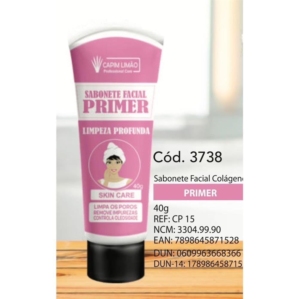 Sabonete Facial Colageno Primer 40g