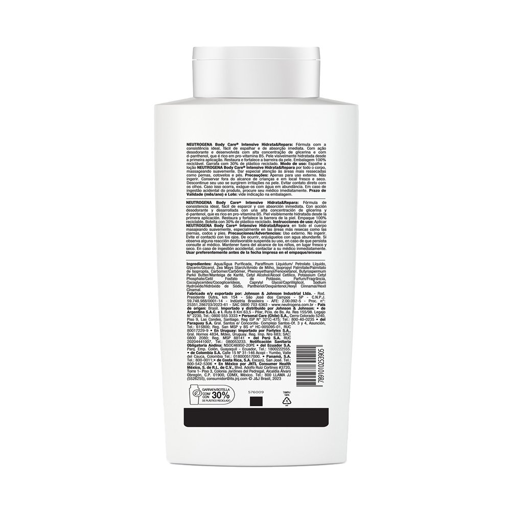 Hidratante Neutrogena Body Care Intensive Hidrata Repara 400ml