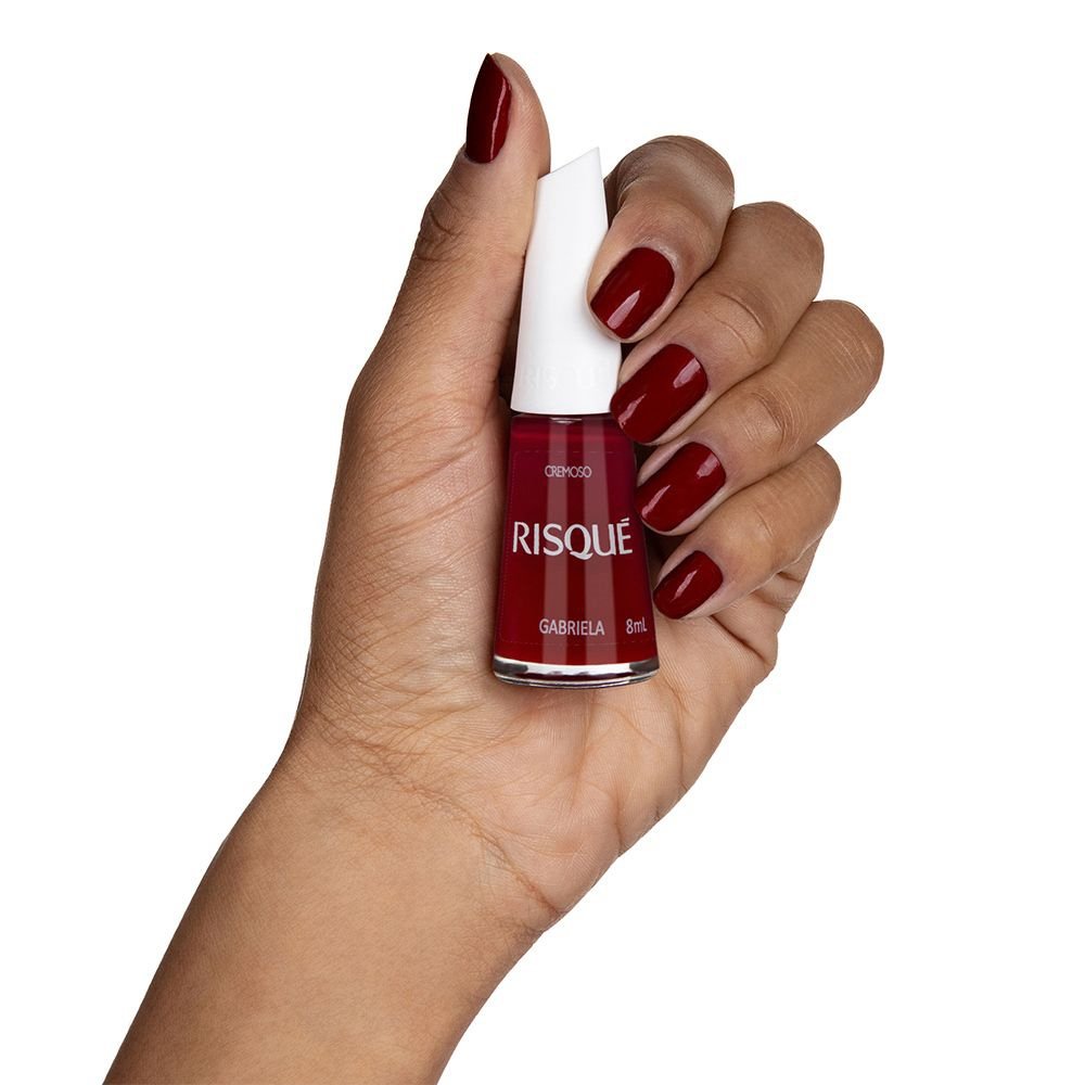 Esmalte Risqué Vermelho Cremoso Gabriela Avulso 8ml