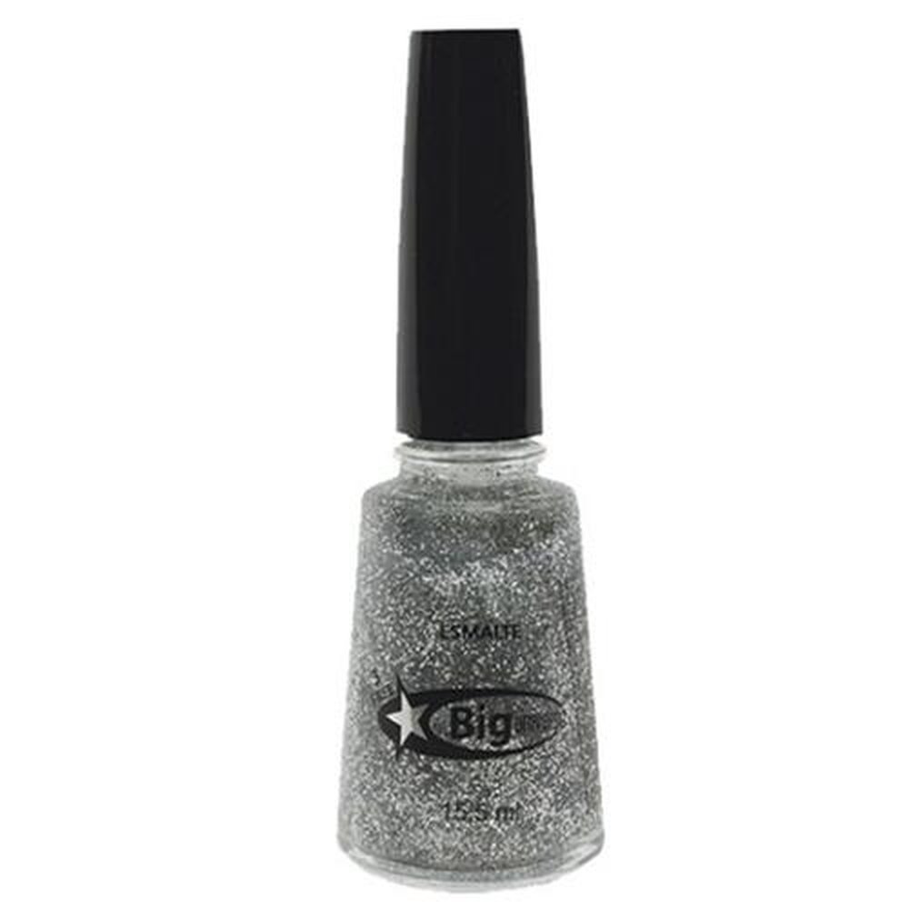 Esmalte big universo c/ glitter prata 15,5ml
