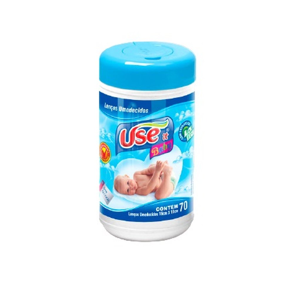 Lenços Umidecidos Use 70 Unid Azul