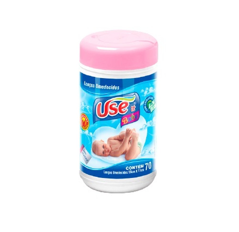 Lencos Umedecidos Use 70 Unid Rosa