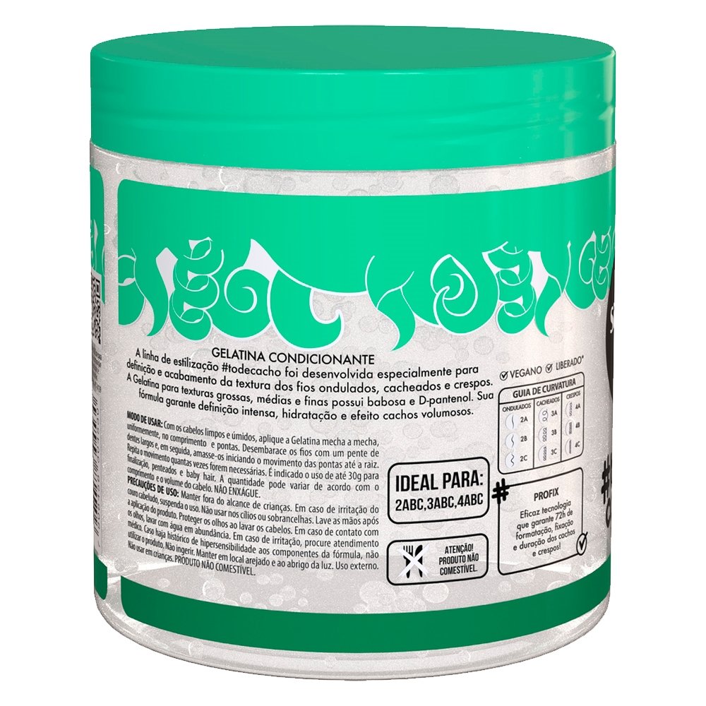 Gelatina Capilar Salon Line Tô de Cachos Babosa 550g