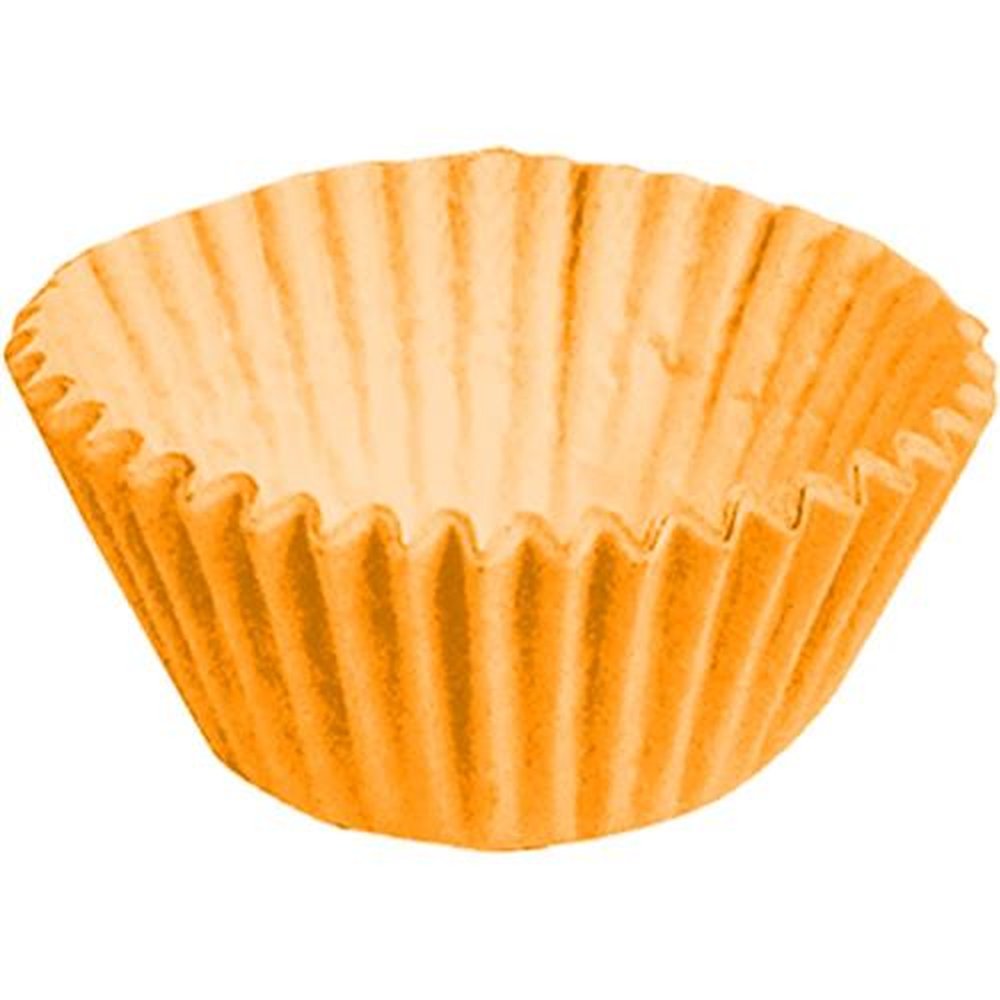 Forminha Papel N 4 Laranja - Embalagem com 100 unidades.