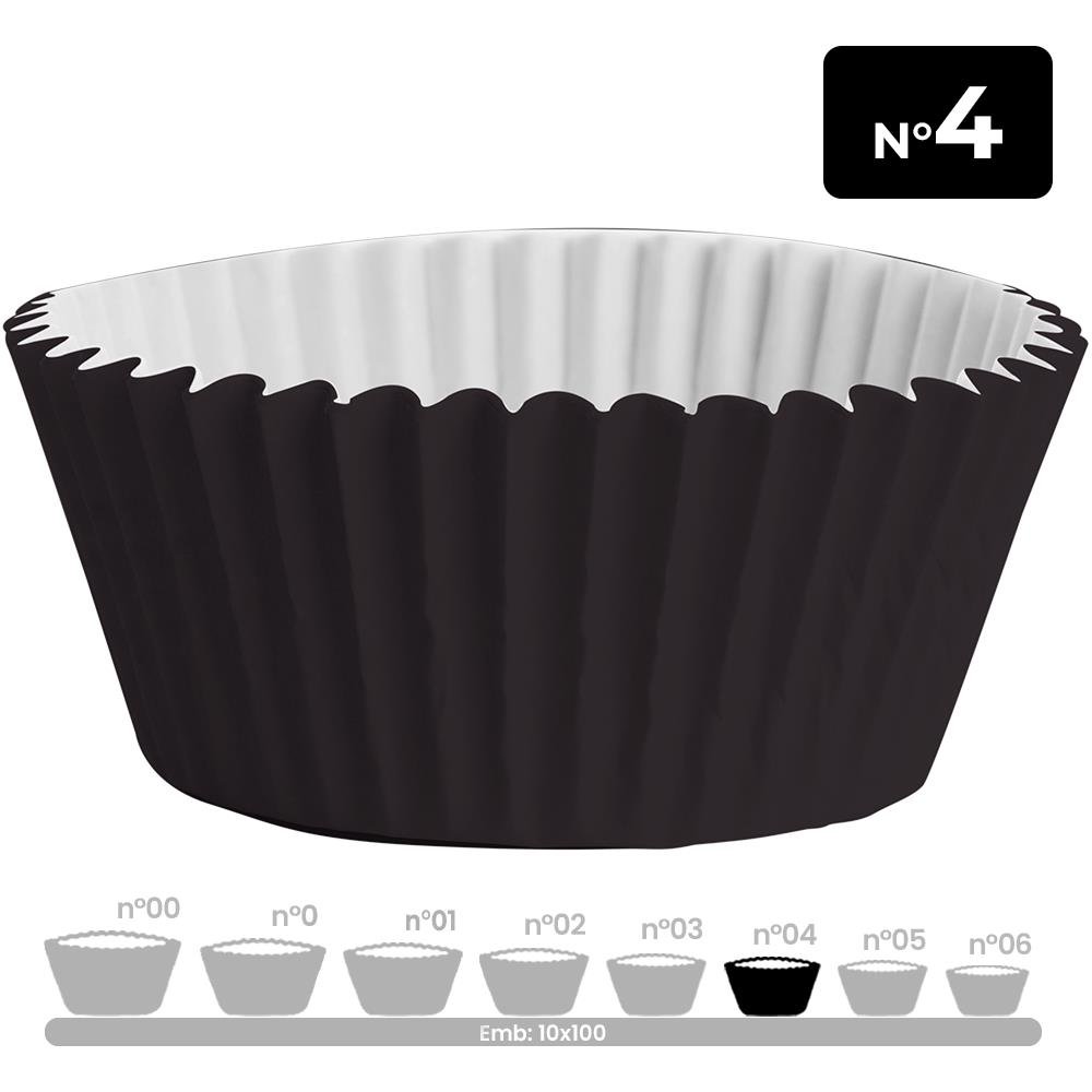 Forminha Papel N 4 Preta