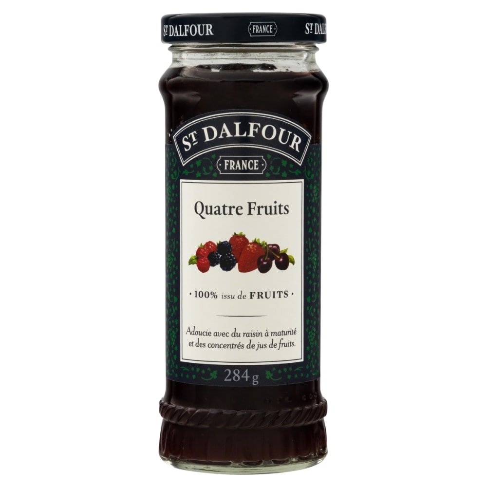 Geleia St Dalfour Francesa Damasco Quatro Frutas, 100% Frutas 284g