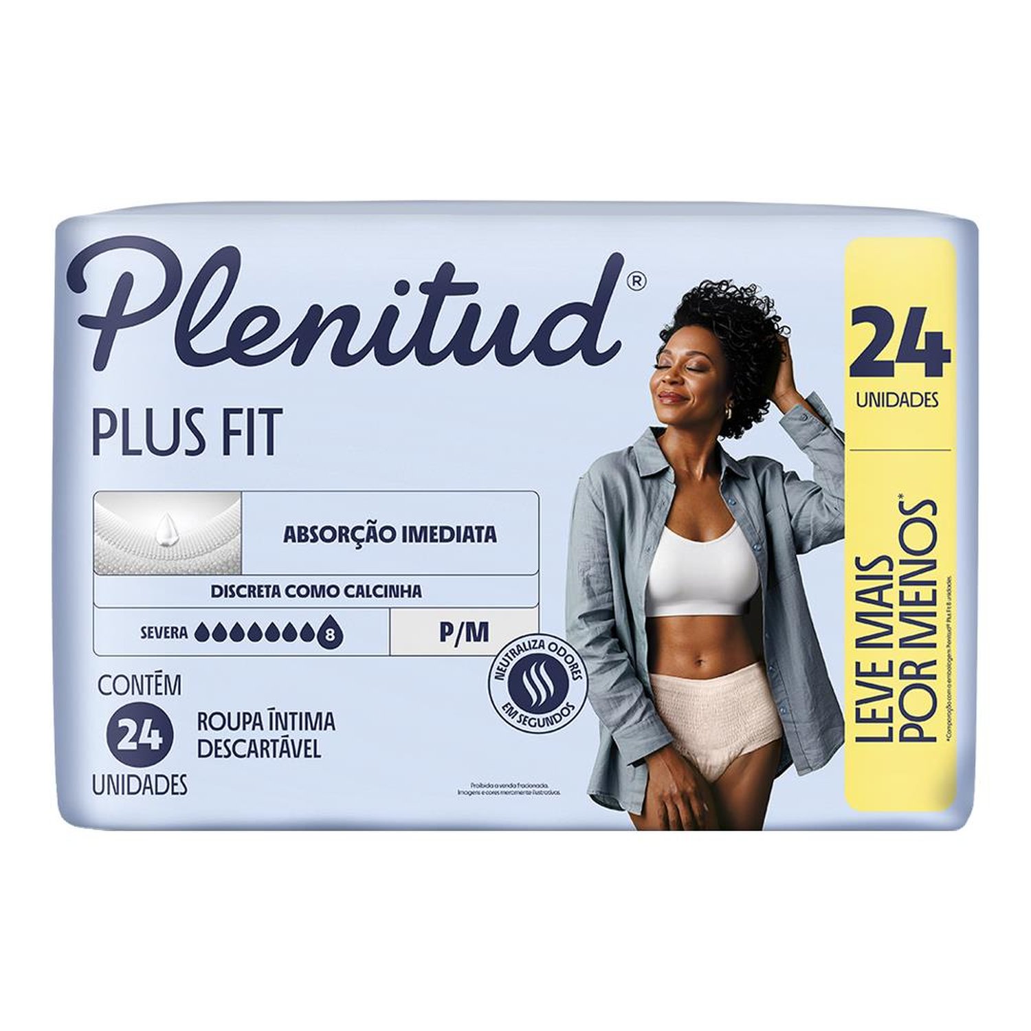 Roupa Íntima Plenitud Protect Plus P/M L24 P22
